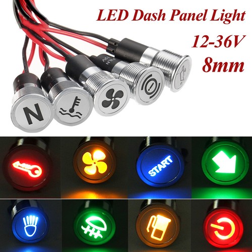 8mm 12v led anzeigelampe - led,