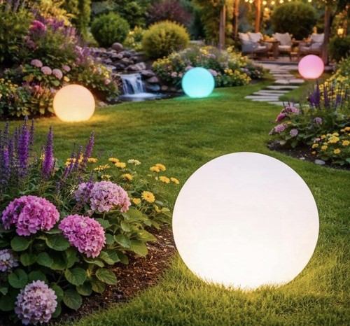 Solar led kugel 30cm - led,