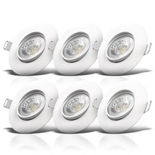 6x LED Einbaustrahler