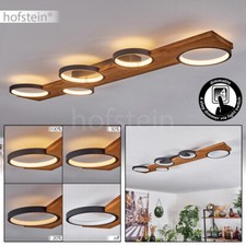 LED Holz/schwarz Decken Lampe